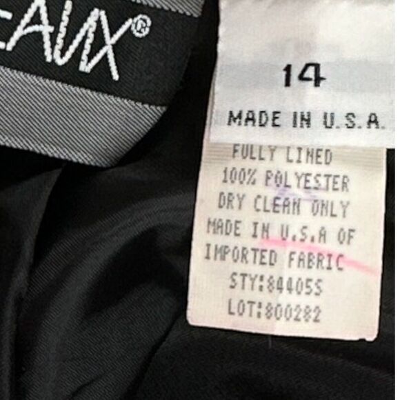 Nouveaux Plaid Maxi Skirt Womens Sz 14 Black Red Fringed Hem Fall Grunge Preppy - Picture 8 of 12